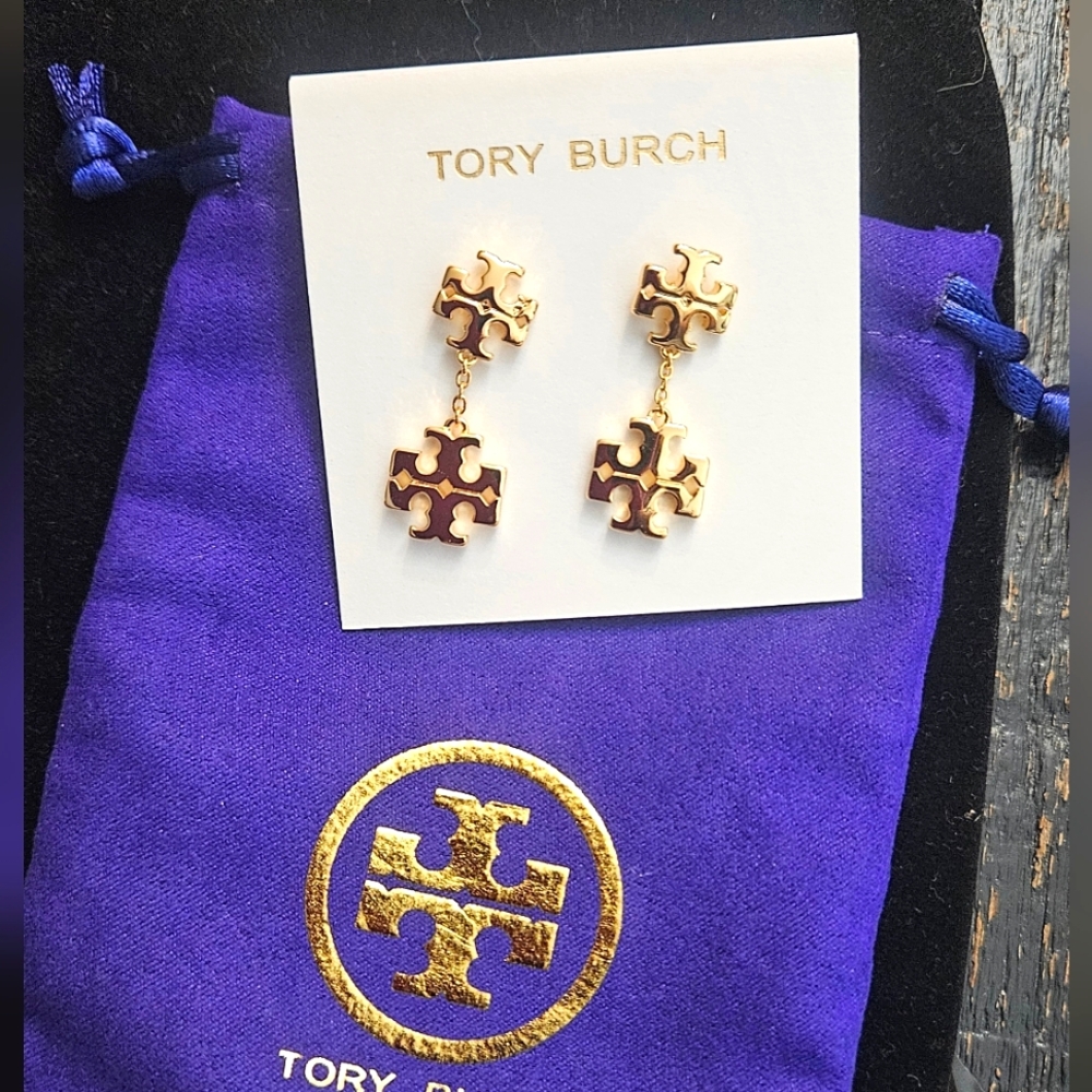 Tory Burch Gold Drop Earrings